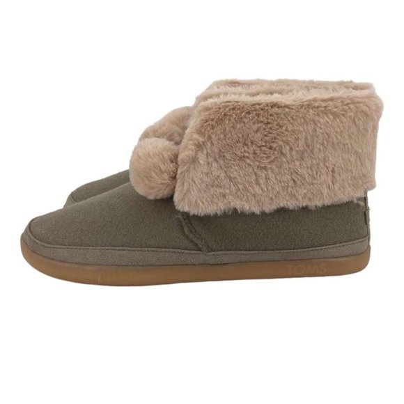 TOMS | Women's Celeste Ankle Slippers | Taupe Grey | Various Sizes - Picture 4 of 6